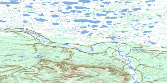No Title Topo Map 106G14 at 1:50,000 scale - National Topographic System of Canada (NTS) - Toporama map