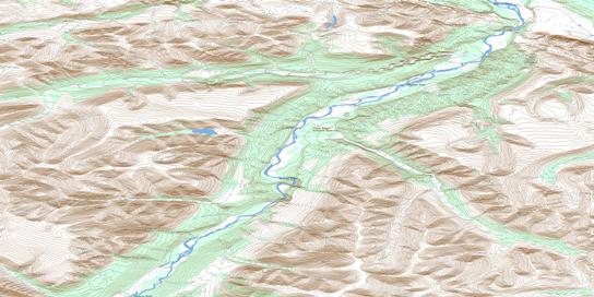Brunson Creek Topo Map 106H02 at 1:50,000 scale - National Topographic System of Canada (NTS) - Toporama map