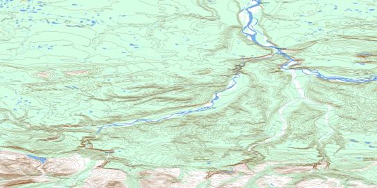 No Title Topo Map 106H06 at 1:50,000 scale - National Topographic System of Canada (NTS) - Toporama map