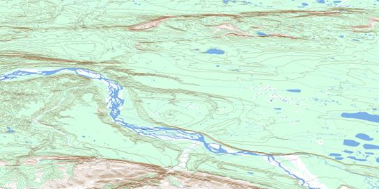 Campsite Creek Topo Map 106H07 at 1:50,000 scale - National Topographic System of Canada (NTS) - Toporama map