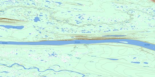 Carcajou Ridge Topographic map 106H09 at 1:50,000 Scale