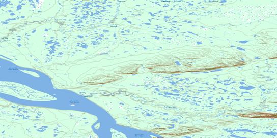 Beavertail Topo Map 106H15 at 1:50,000 scale - National Topographic System of Canada (NTS) - Toporama map