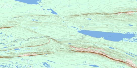 Chick Lake Topographic map 106H16 at 1:50,000 Scale