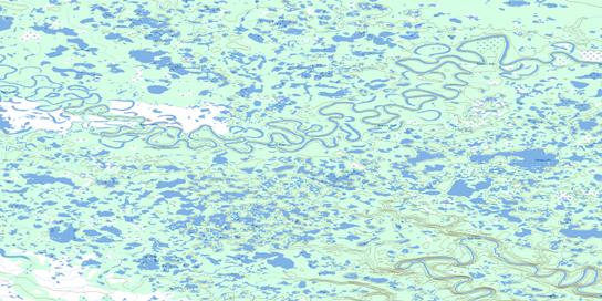 Tukweye Lake Topo Map 106I04 at 1:50,000 scale - National Topographic System of Canada (NTS) - Toporama map