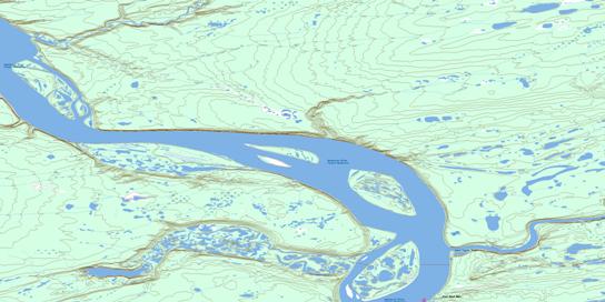 Fort Good Hope Topographic map 106I07 at 1:50,000 Scale