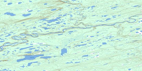 Ontadek Lake Topo Map 106I08 at 1:50,000 scale - National Topographic System of Canada (NTS) - Toporama map