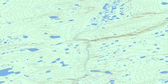 Tchaneta River Topo Map 106I09 at 1:50,000 scale - National Topographic System of Canada (NTS) - Toporama map