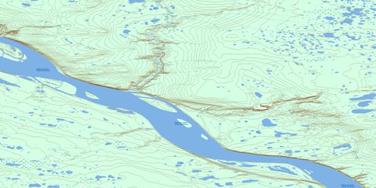 Tieda River Topo Map 106I11 at 1:50,000 scale - National Topographic System of Canada (NTS) - Toporama map