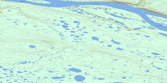 Gillis River Topo Map 106I12 at 1:50,000 scale - National Topographic System of Canada (NTS) - Toporama map