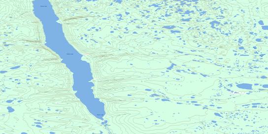 Yeltea Lake Topo Map 106I14 at 1:50,000 scale - National Topographic System of Canada (NTS) - Toporama map
