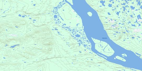 Gossage River Topo Map 106J16 at 1:50,000 scale - National Topographic System of Canada (NTS) - Toporama map