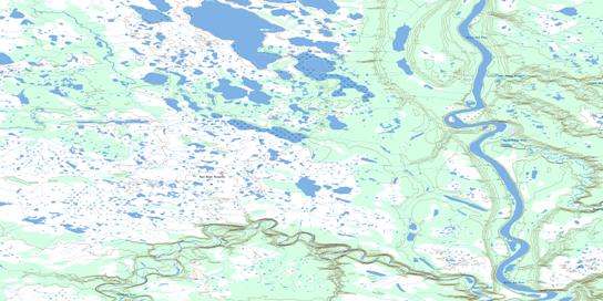 No Title Topo Map 106K11 at 1:50,000 scale - National Topographic System of Canada (NTS) - Toporama map