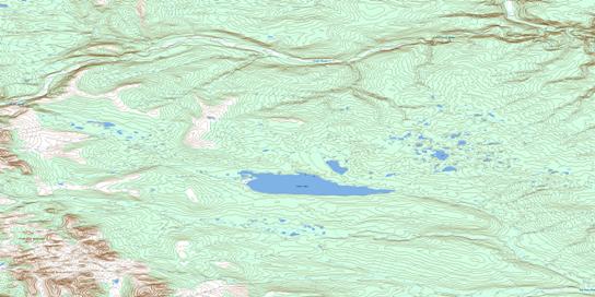 Lusk Lake Topo Map 106L06 at 1:50,000 scale - National Topographic System of Canada (NTS) - Toporama map