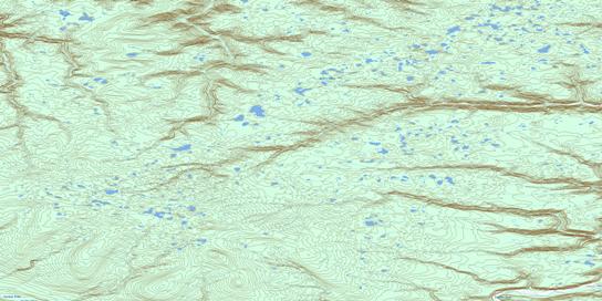 Gillis Lakes Topo Map 106L07 at 1:50,000 scale - National Topographic System of Canada (NTS) - Toporama map