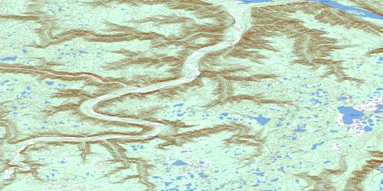 Hogan Lake Topo Map 106L08 at 1:50,000 scale - National Topographic System of Canada (NTS) - Toporama map