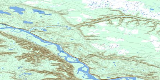 Seguin Lakes Topo Map 106L09 at 1:50,000 scale - National Topographic System of Canada (NTS) - Toporama map