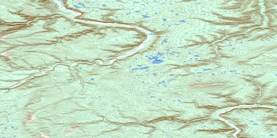 Bossuyt Lake Topographic map 106L11 at 1:50,000 Scale