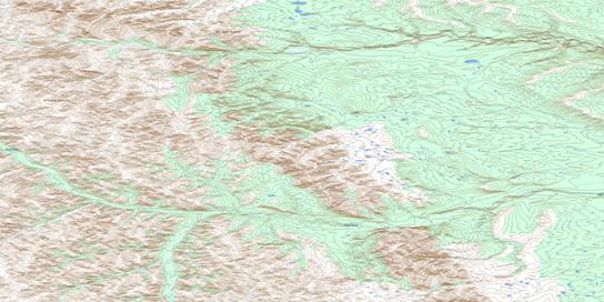 Tetlit Creek Topo Map 106L12 at 1:50,000 scale - National Topographic System of Canada (NTS) - Toporama map