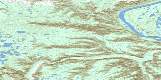 Tidigeh Lake Topo Map 106L14 at 1:50,000 scale - National Topographic System of Canada (NTS) - Toporama map