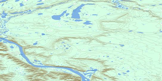 Tabor Lakes Topo Map 106L15 at 1:50,000 scale - National Topographic System of Canada (NTS) - Toporama map