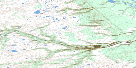 No Title Topo Map 106M06 at 1:50,000 scale - National Topographic System of Canada (NTS) - Toporama map