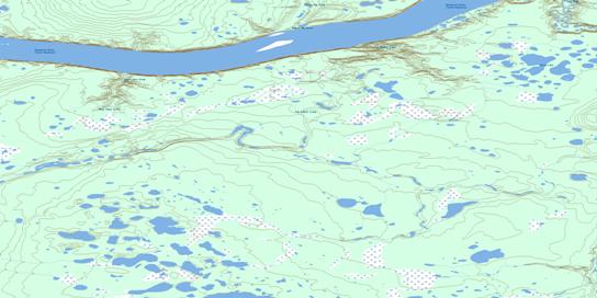 Fat Rabbit Creek Topographic map 106N02 at 1:50,000 Scale