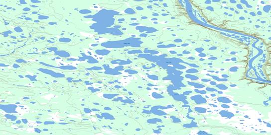 Ramey Lake Topographic map 106N04 at 1:50,000 Scale
