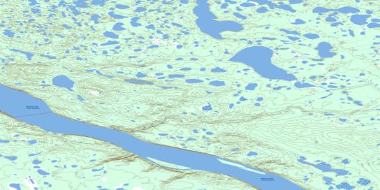 Attoe Lake Topographic map 106N06 at 1:50,000 Scale