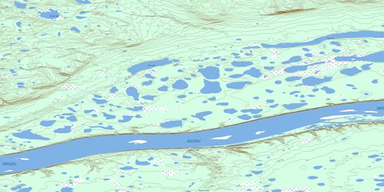 Benoit Creek Topo Map 106N08 at 1:50,000 scale - National Topographic System of Canada (NTS) - Toporama map