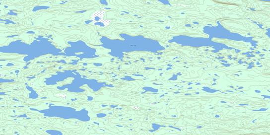 Jiggle Lake Topographic map 106N09 at 1:50,000 Scale