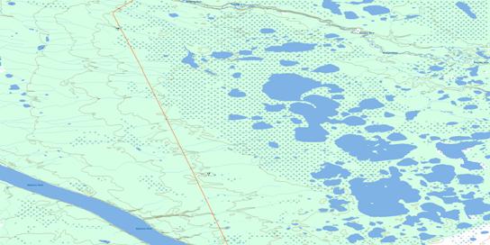 Tundra Lake Topo Map 106N12 at 1:50,000 scale - National Topographic System of Canada (NTS) - Toporama map