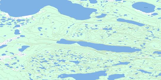 Sunny Lake Topo Map 106N15 at 1:50,000 scale - National Topographic System of Canada (NTS) - Toporama map
