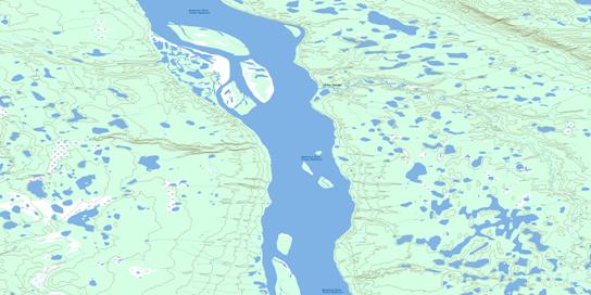 Bryan Island Topo Map 106O01 at 1:50,000 scale - National Topographic System of Canada (NTS) - Toporama map