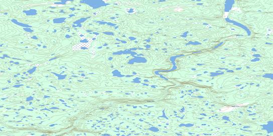 Thunder River Topo Map 106O10 at 1:50,000 scale - National Topographic System of Canada (NTS) - Toporama map