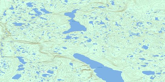 Carcajou Lake Topo Map 106P07 at 1:50,000 scale - National Topographic System of Canada (NTS) - Toporama map