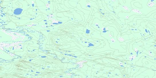 Yatage Lakes Topographic map 106P11 at 1:50,000 Scale
