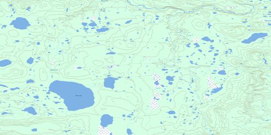 Raven Lake Topo Map 106P16 at 1:50,000 scale - National Topographic System of Canada (NTS) - Toporama map