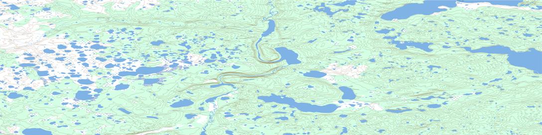 Hyndman Lake Topographic map 107A04 at 1:50,000 Scale