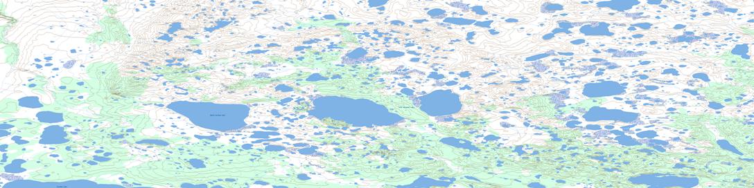 Lost Reindeer Lakes Topo Map 107B01 at 1:50,000 scale - National Topographic System of Canada (NTS) - Toporama map