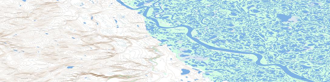 Beaver House Creek Topo Map 107B05 at 1:50,000 scale - National Topographic System of Canada (NTS) - Toporama map