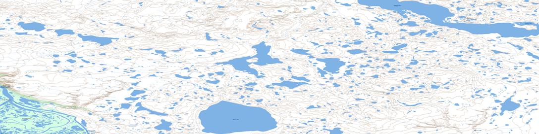 Noell Lake Topo Map 107B10 at 1:50,000 scale - National Topographic System of Canada (NTS) - Toporama map