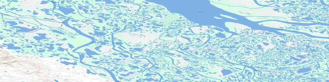 Leland Channel Topo Map 107B12 at 1:50,000 scale - National Topographic System of Canada (NTS) - Toporama map