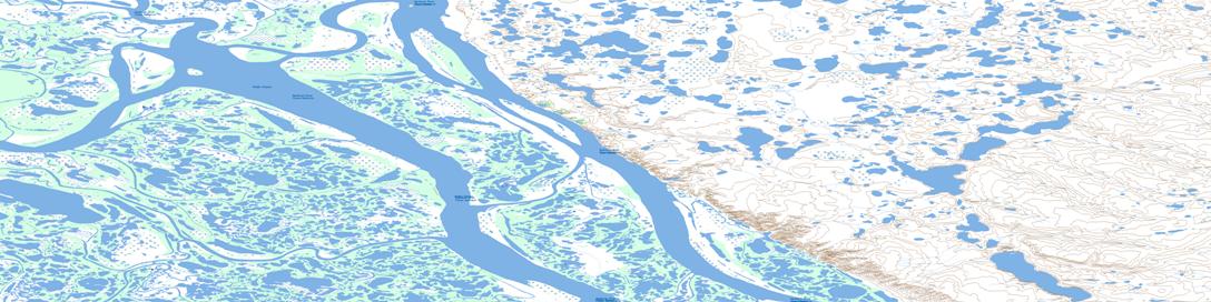 Wolverine Lakes Topo Map 107B14 at 1:50,000 scale - National Topographic System of Canada (NTS) - Toporama map