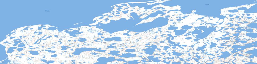 Hutchison Bay Topo Map 107C09 at 1:50,000 scale - National Topographic System of Canada (NTS) - Toporama map