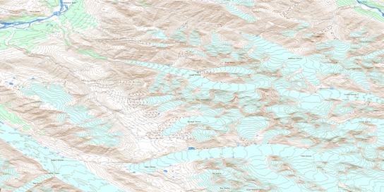 Pentice Ridge Topographic map 114P06 at 1:50,000 Scale