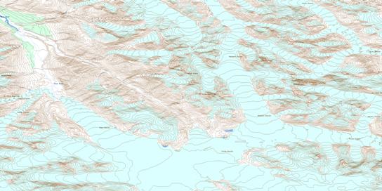 Tsirku Glacier Topo Map 114P07 at 1:50,000 scale - National Topographic System of Canada (NTS) - Toporama map