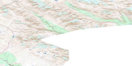 Kelsall River Topo Map 114P09 at 1:50,000 scale - National Topographic System of Canada (NTS) - Toporama map