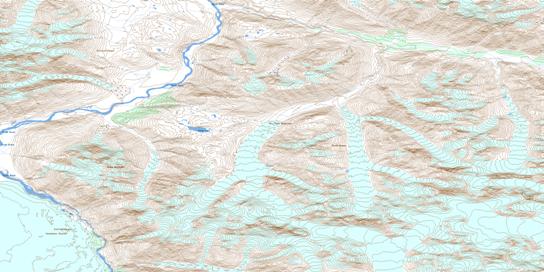 Range Lake Topographic map 114P13 at 1:50,000 Scale