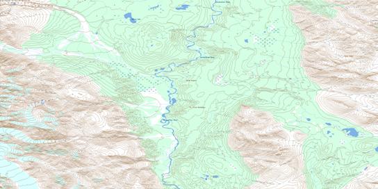 Survey Lake Topographic map 114P14 at 1:50,000 Scale