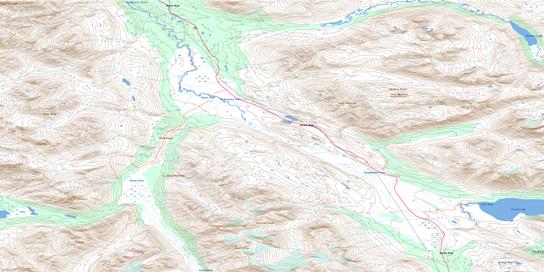 Parton River Topographic map 114P15 at 1:50,000 Scale